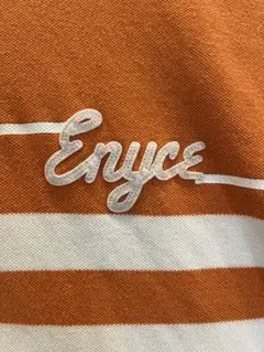 【激レア】90s ENYCE エニーチェ Tシャツ鹿の子素材 刺繍ロゴ Lサイズのサムネイル