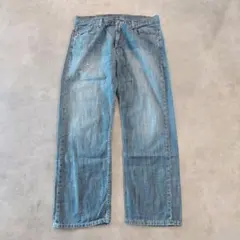 リーバイス569 Levis W34 ブルーデニム 青 古着 縦落ち 16751