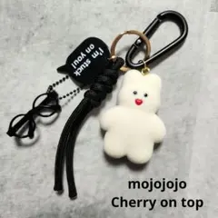 mojojojo じゃらじゃらキーホルダー ウサギ 白うさぎ 白 黒 ブラック