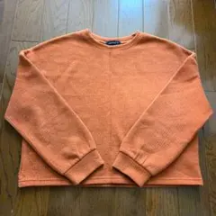 美品★セール★クルーネック　トップス　レディース　オレンジ　長袖