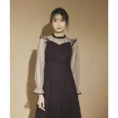 美品 niana ニアナ パーティードレス ワンピース L 大きい ゆったり
