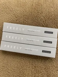 【新品・未使用】FREELY リキッドアイライナー ダークブラウン 3本セット