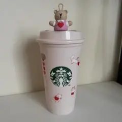 Starbucksバレンタイン2025リユーサブルカップ473mlベアリスタ付き