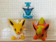 ポケモンキッズ　指人形　シャワーズ　ブースター　サンダース　ブイズ3体セット　②