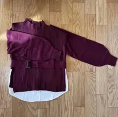 AZUL by moussy 2WAYベストセットニットトップス