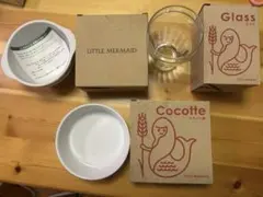LITTLE MERMAID ココット皿 グラス 3点セットのサムネイル