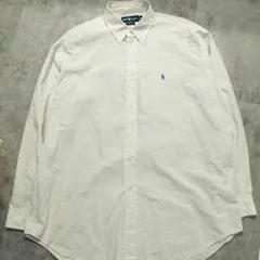 ラルフローレン BLAKE ボタンダウンシャツ チェック柄 Lサイズ　コットン