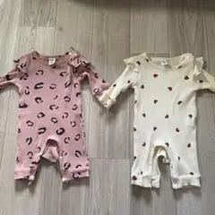 SHEIN ロンパース 2枚セット 1-3M