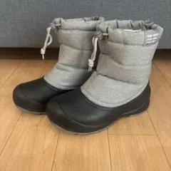 子ども用防水スノーブーツ グレー/ブラック　22㎝