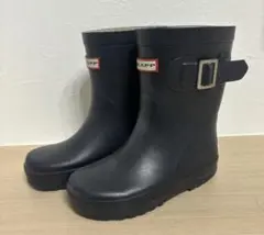 GLAPP キッズ レインブーツ 長靴 黒　15cmのサムネイル
