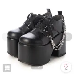 ♡様専用YOSUKE厚底レースアップシューズ 22.5cmヒール12cm 外箱無