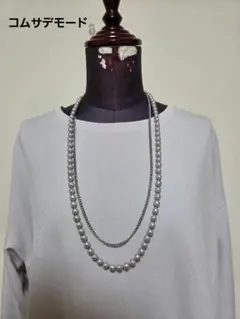 シルバー色系 チェーン ネックレス セレモニー キレイめ