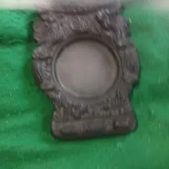 龍渓硯 翠川希石作】◇漆黒に金皮の美石◇長野県の優石◇銘刻◇フタ付