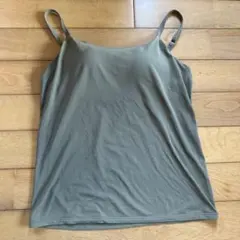 UNIQLO AIRism ブラキャミソール オリーブ　L