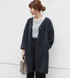 journal standard relume フェイクムートンＶネックコート