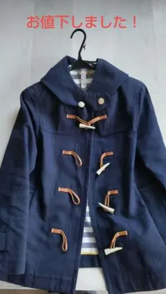 良品☆オールドイングランド　ダッフルコート　ヘリンボーン　鼈甲ボタン　フランス製 OLD ENGLAND 《women's》 80-90s イギリス製 ヘリンボーン ウール