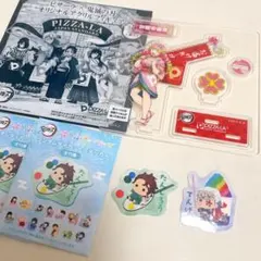 鬼滅の刃 ピザーラ オリジナルアクリルスタンド 甘露寺蜜璃 ゆらふわ ステッカー
