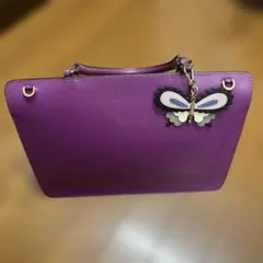FURLA パープル　A4バッグ　2wayのサムネイル