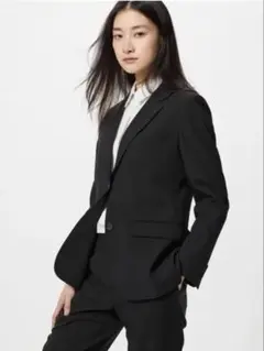 ユニクロ　感動ジャケット、パンツ、上下セット、L 、ブラック