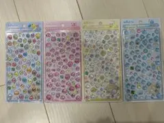 【正規品】しずくちゃん ボンボンドロップシール ミニ 4枚セット