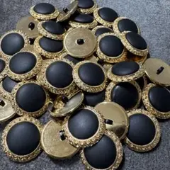 ボタン 25mmブラック2