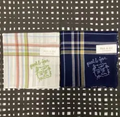 ポール&ジョー　ハンカチ2枚　ねこ