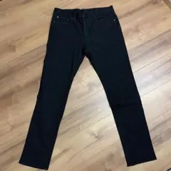 GU ストレッチブラックデニムパンツ ストレートスタイル　サイズ34