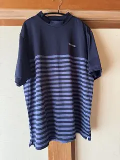 ま*つ様 ストライプ柄 ネイビー ハイネックウェア