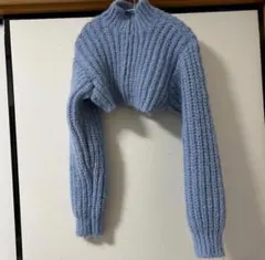 ニットショート丈 長袖カーディガン