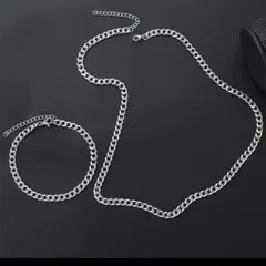 喜平シルバーチェーンネックレス＆ブレスレットセット