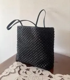 ANTEPRIMA アンテプリマ メッシュトート 黒 ビジュー 肩掛け