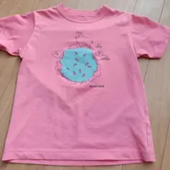 montbell ピンク Tシャツ 　赤白ストライプセット　130サイズ