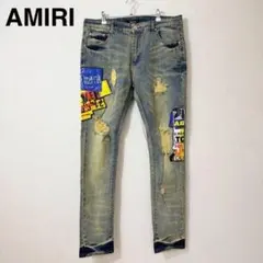 AMIRI ペイズリー柄 デニムパンツ - メルカリ