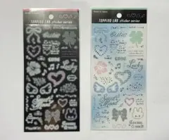 gaia TOPPiNG LAB トッピングラボ アスキーアート シール 2種