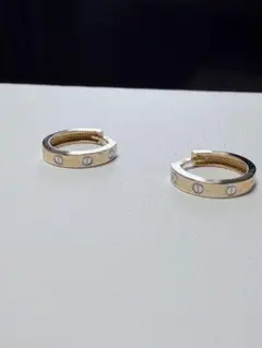 rei*様agete K10 フープピアス＆ハンドモチーフチャームセット - メルカリ