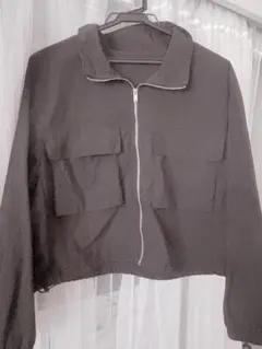 【GU】テックダブルポケットブルゾン S ブラック