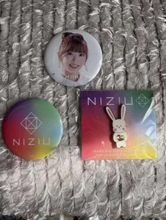 NiziU ミイヒ 缶バッジ ウサギ ピンバッジ セット