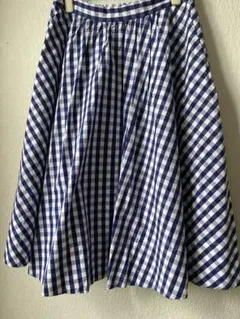 美品IENAギンガムチェックスカート