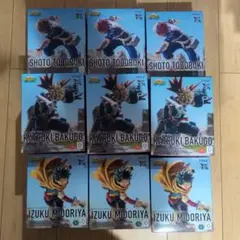 ヒロアカ XrossLink フィギュア 緑谷出久 爆豪勝己 轟焦凍　3セット