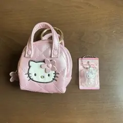 Hello Kitty キルティング ミニポーチ、ガチャセット
