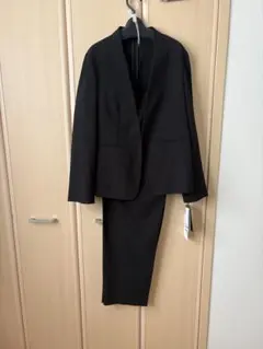 ブラック 4L ノーカラースーツ・パンツセット　美品