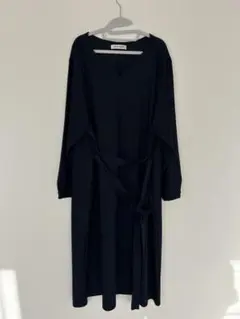 ネイビー 長袖ワンピース 大きいサイズ　マタニティ