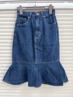マーメイドスカート　GU デニム　デニムスカート　S スカート　デニム