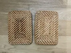 無印良品　ラタン　フタのみ　2枚セット