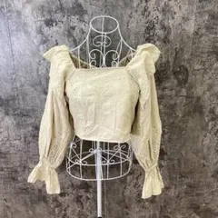 ✨Mystic✨ミスティック♡トップス♡レースブラウス♡ベージュ♡(F)