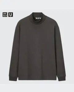 UNIQLO U モックネックプルオーバー ダークグレー M