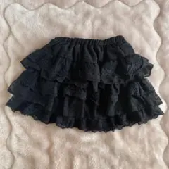 SHEIN ブラック フリルミニスカート XS