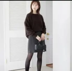 SLOBE IENA ボンディングミニスカート（BLACK/38）のサムネイル