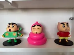 【美品】クレヨンしんちゃん フィギュア3体セット