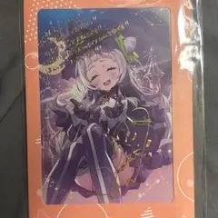 ホロライブ 紫咲シオン 直筆サイン入り チェキ風ブロマイドカード
